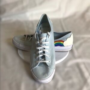 Keds x Sunnylife Colorful Rainbow canvas Comfort sneakers in light blue Sz. 9